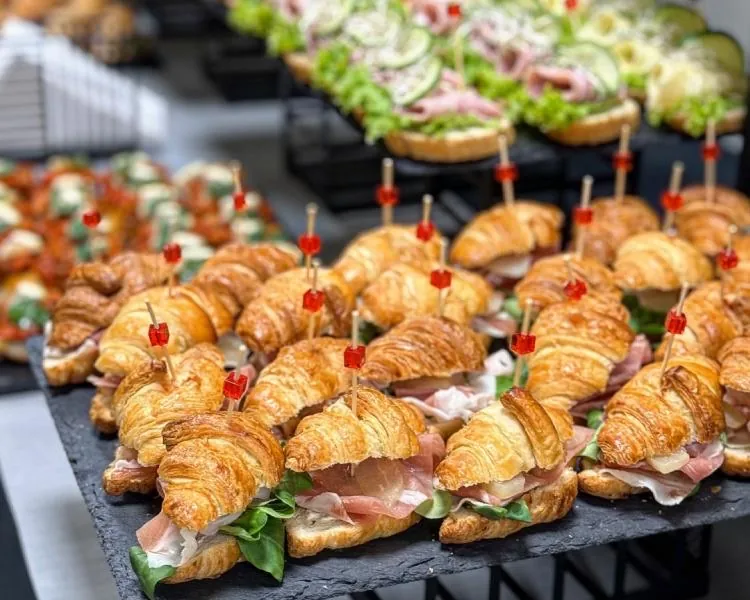Fresh office catering spread